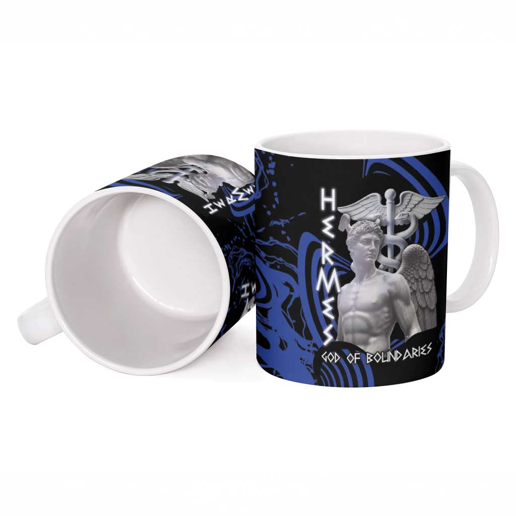 Ancient Greek Hermes Ceramic Mug God Of Boundaries - Wonder Print Shop