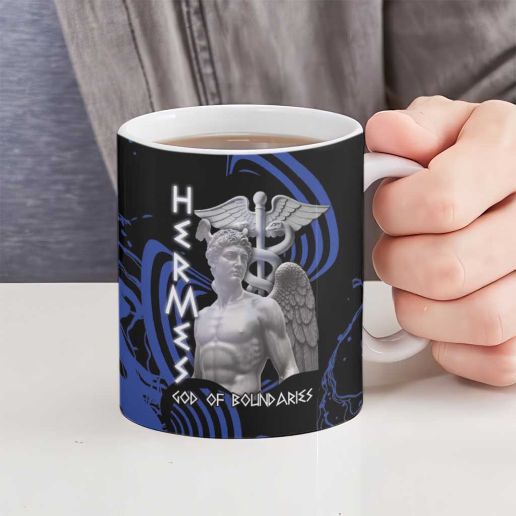 Ancient Greek Hermes Ceramic Mug God Of Boundaries - Wonder Print Shop