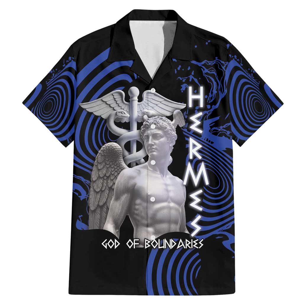 Ancient Greek Hermes Family Matching Mermaid Dress and Hawaiian Shirt God Of Boundaries - Wonder Print Shop