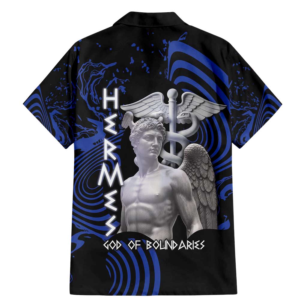 Ancient Greek Hermes Family Matching Off Shoulder Maxi Dress and Hawaiian Shirt God Of Boundaries - Wonder Print Shop