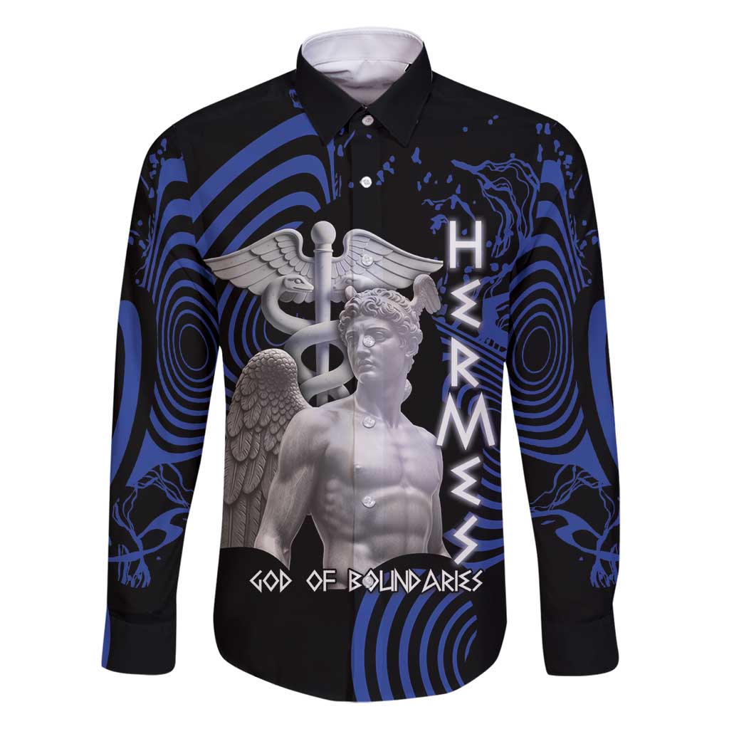 Ancient Greek Hermes Family Matching Off Shoulder Short Dress and Hawaiian Shirt God Of Boundaries - Wonder Print Shop