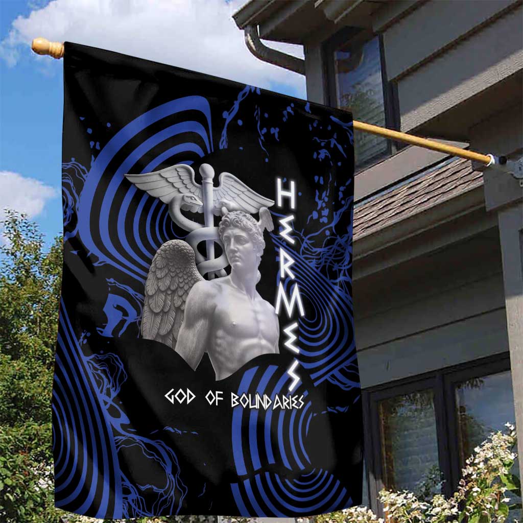 Ancient Greek Hermes Garden Flag God Of Boundaries - Wonder Print Shop