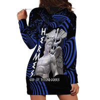 Ancient Greek Hermes Hoodie Dress God Of Boundaries - Wonder Print Shop