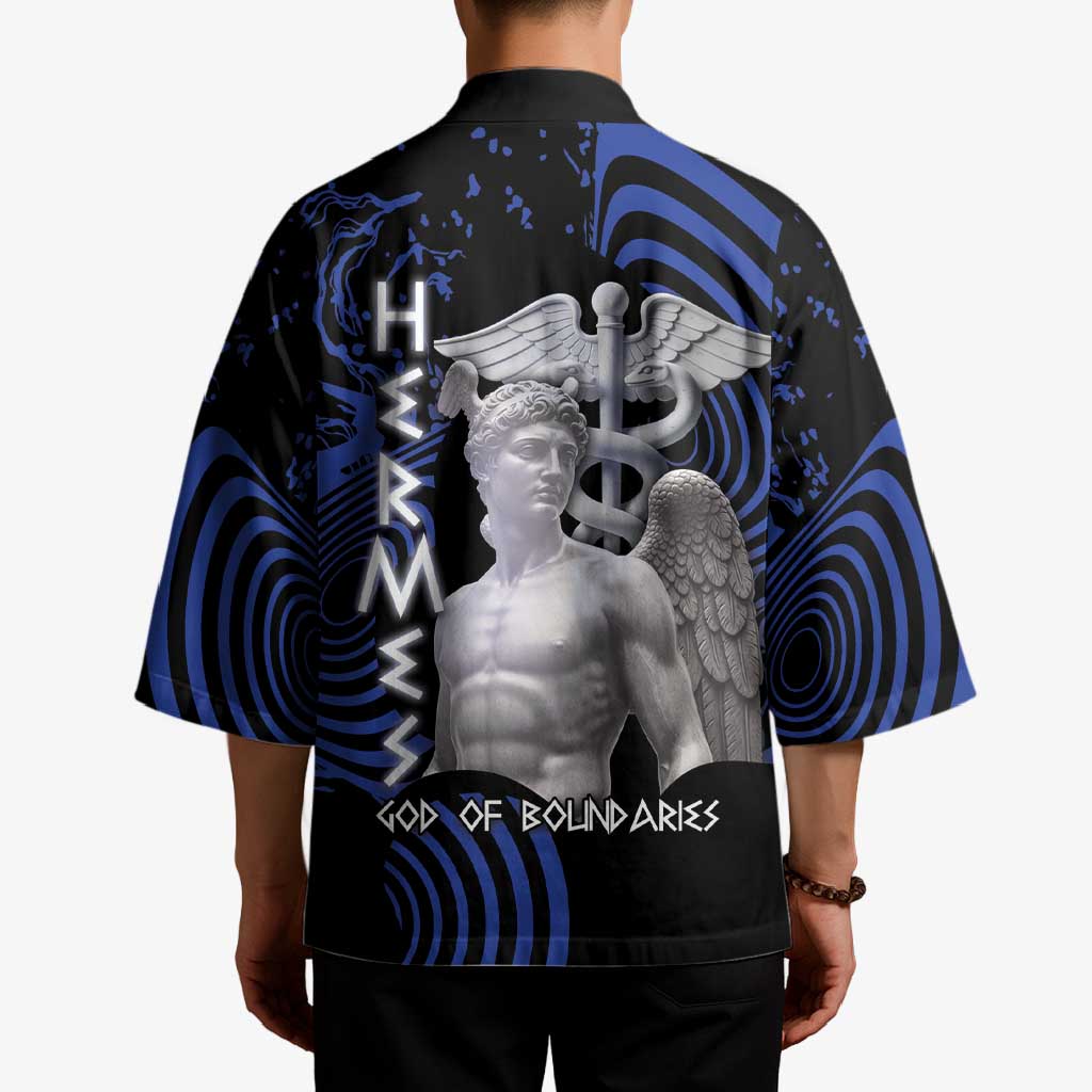 Ancient Greek Hermes Kimono God Of Boundaries - Wonder Print Shop