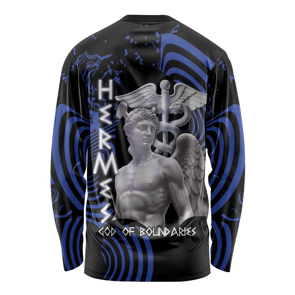 Ancient Greek Hermes Long Sleeve Shirt God Of Boundaries - Wonder Print Shop