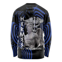 Ancient Greek Hermes Long Sleeve Shirt God Of Boundaries - Wonder Print Shop