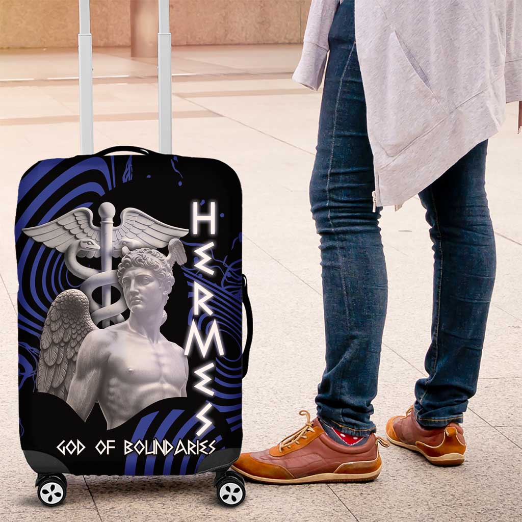 Ancient Greek Hermes Luggage Cover God Of Boundaries - Wonder Print Shop