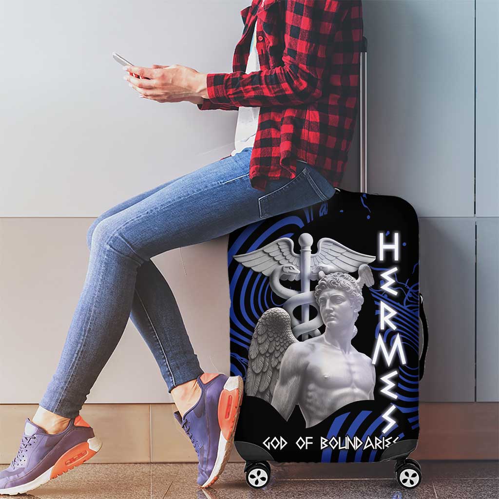 Ancient Greek Hermes Luggage Cover God Of Boundaries - Wonder Print Shop