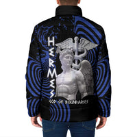 Ancient Greek Hermes Padded Jacket God Of Boundaries - Wonder Print Shop