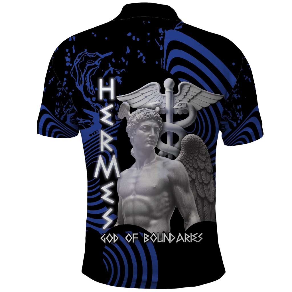 Ancient Greek Hermes Polo Shirt God Of Boundaries - Wonder Print Shop