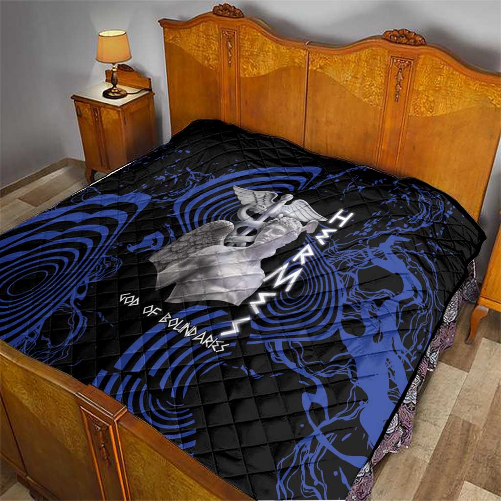Ancient Greek Hermes Quilt God Of Boundaries - Wonder Print Shop