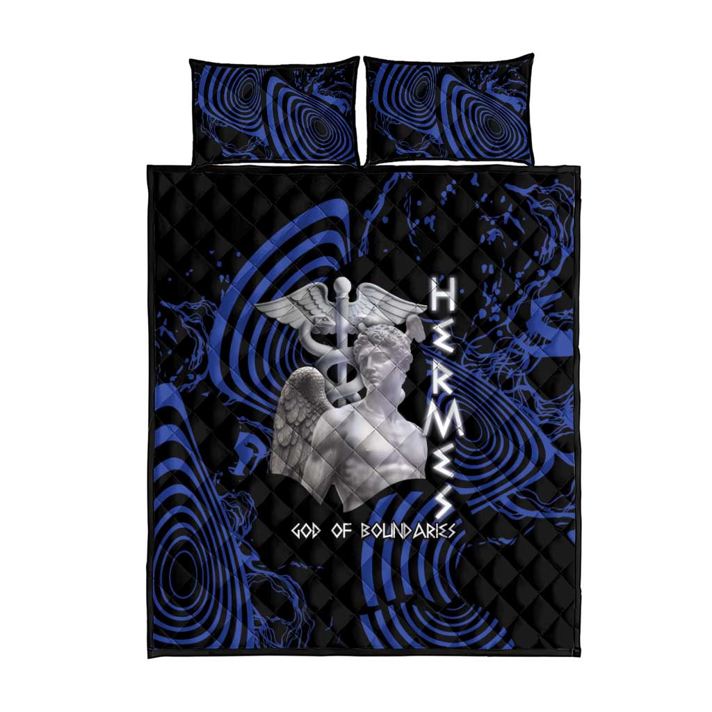 Ancient Greek Hermes Quilt Bed Set God Of Boundaries - Wonder Print Shop