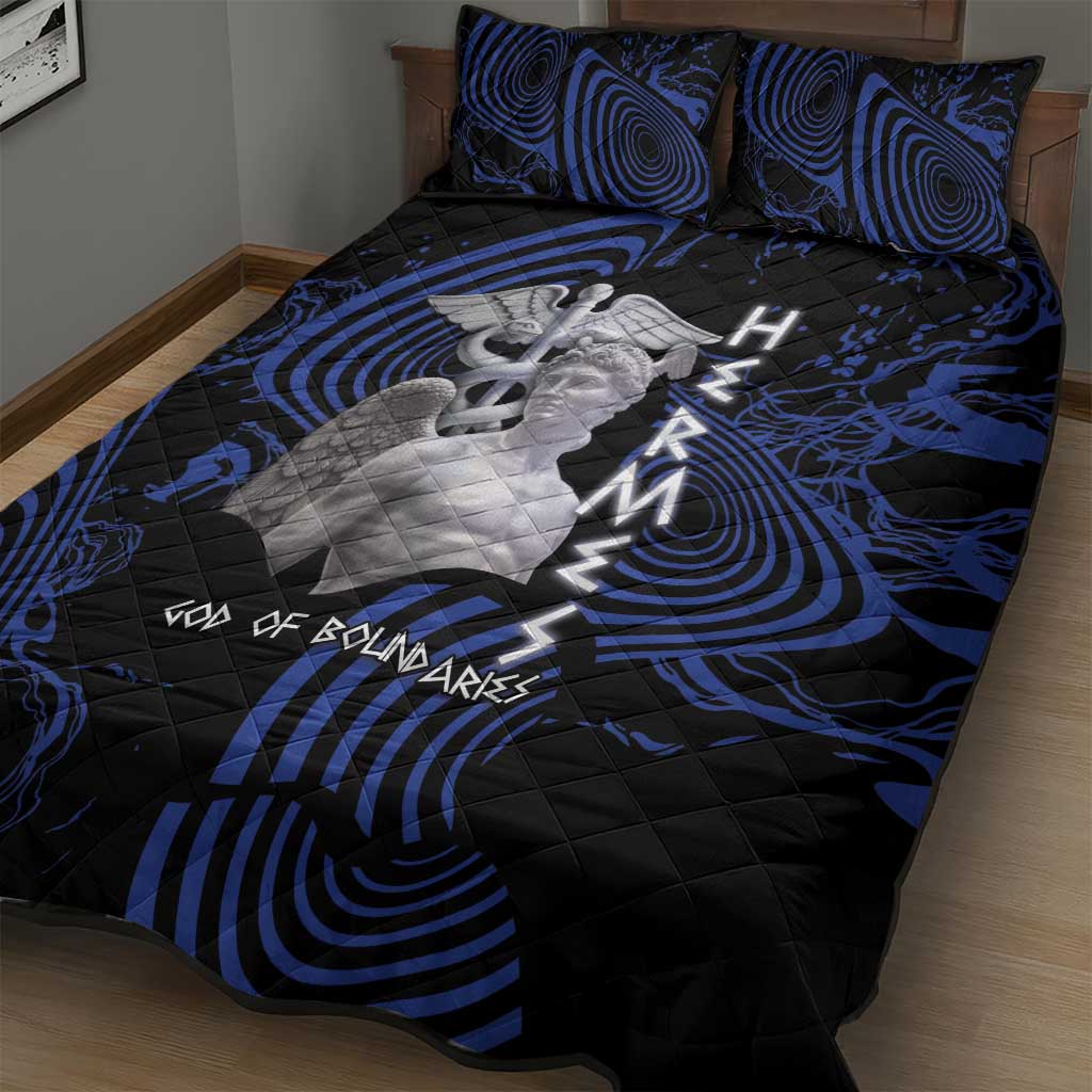 Ancient Greek Hermes Quilt Bed Set God Of Boundaries - Wonder Print Shop