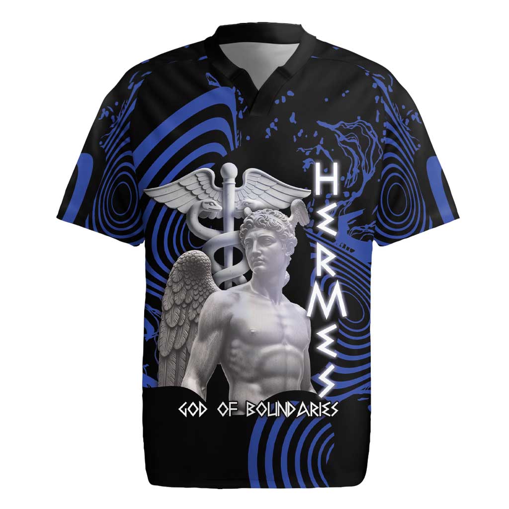 Ancient Greek Hermes Rugby Jersey God Of Boundaries - Wonder Print Shop