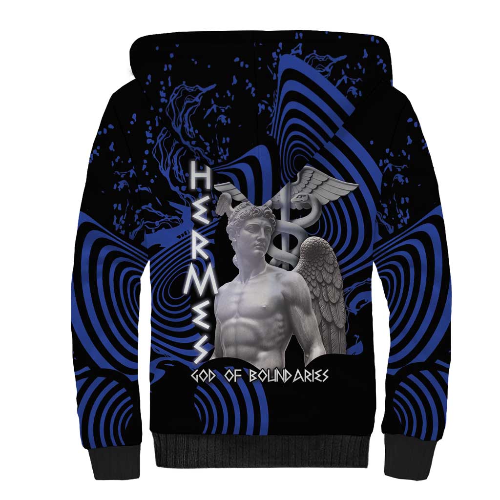 Ancient Greek Hermes Sherpa Hoodie God Of Boundaries - Wonder Print Shop
