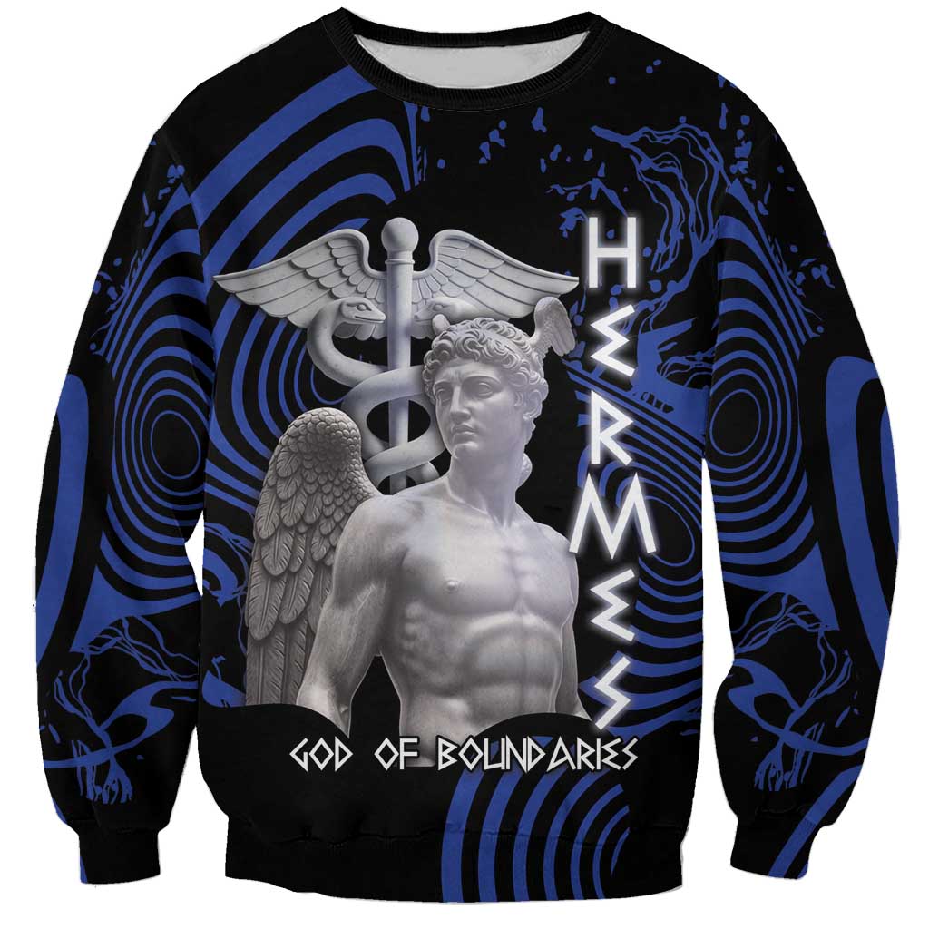 Ancient Greek Hermes Sweatshirt God Of Boundaries - Wonder Print Shop