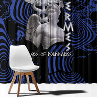 Ancient Greek Hermes Window Curtain God Of Boundaries - Wonder Print Shop