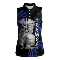 Ancient Greek Hermes Women Sleeveless Polo Shirt God Of Boundaries - Wonder Print Shop