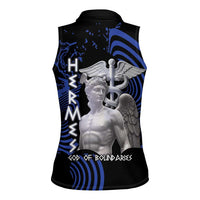 Ancient Greek Hermes Women Sleeveless Polo Shirt God Of Boundaries - Wonder Print Shop