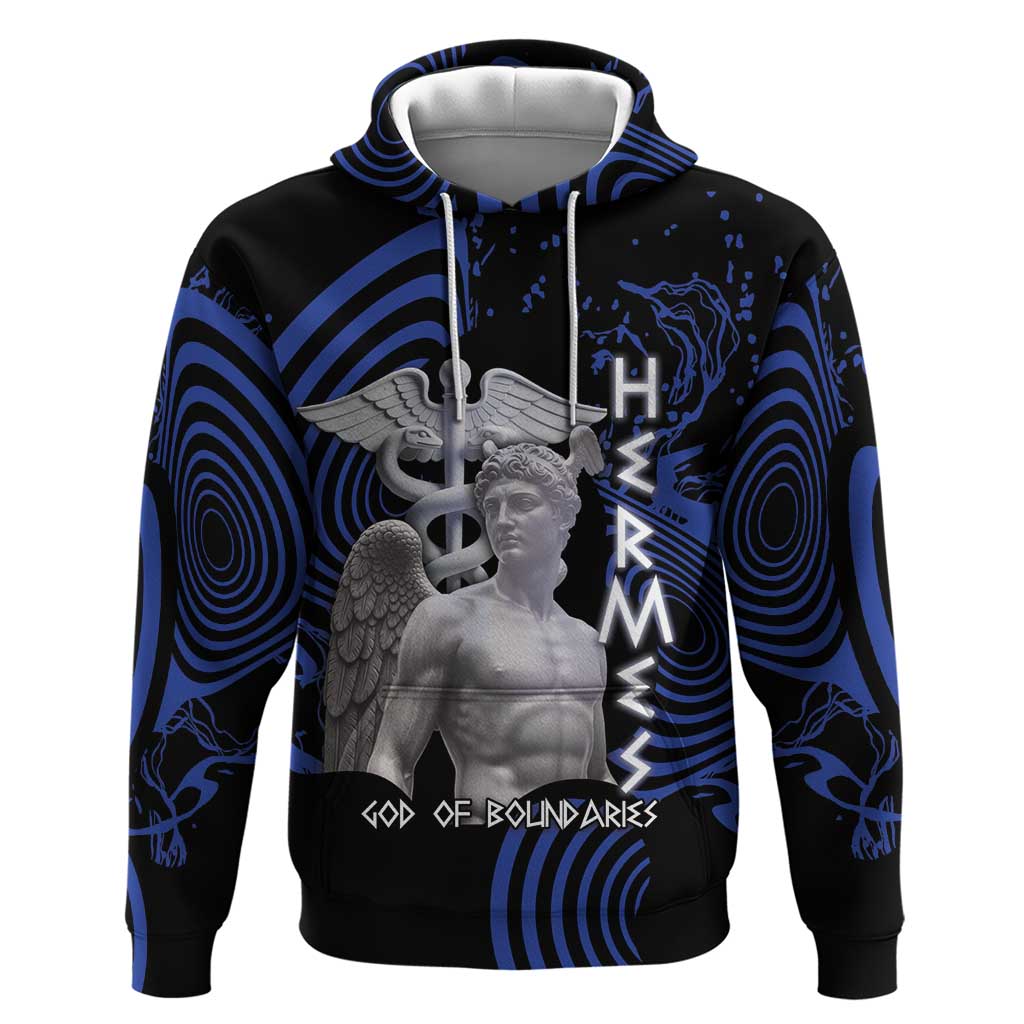 Ancient Greek Hermes Zip Hoodie God Of Boundaries - Wonder Print Shop