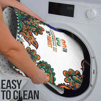 India Independence Day Bathroom Set Royal Tiger Ashoka Chakra Paisley Pattern