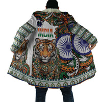 India Independence Day Cloak Royal Tiger Ashoka Chakra Paisley Pattern