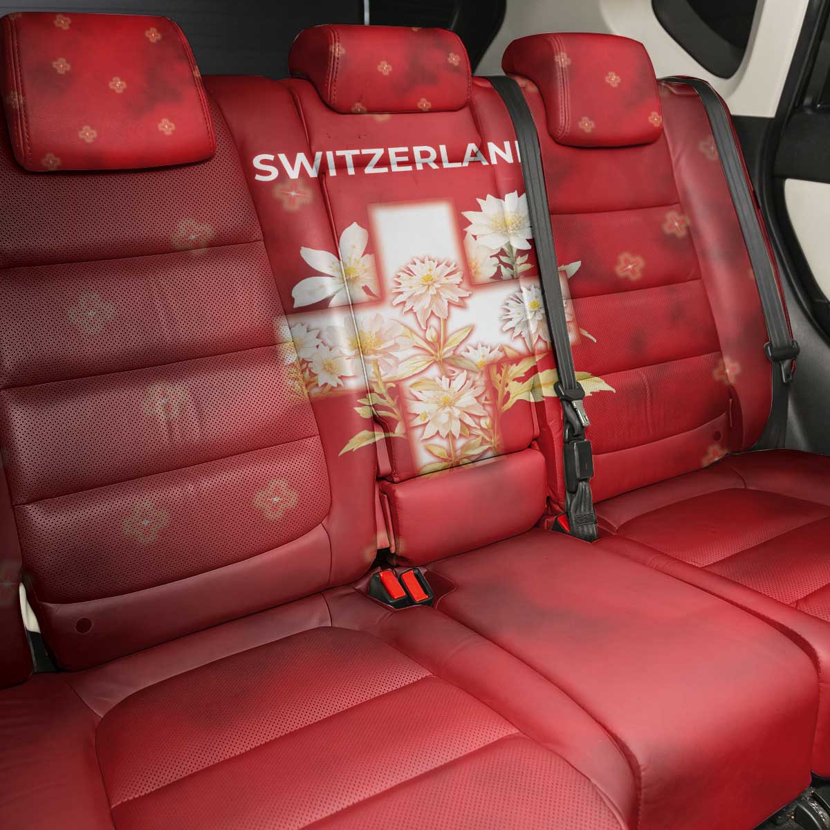 Switzerland Back Car Seat Cover One For All All For One - Wonder Print Shop