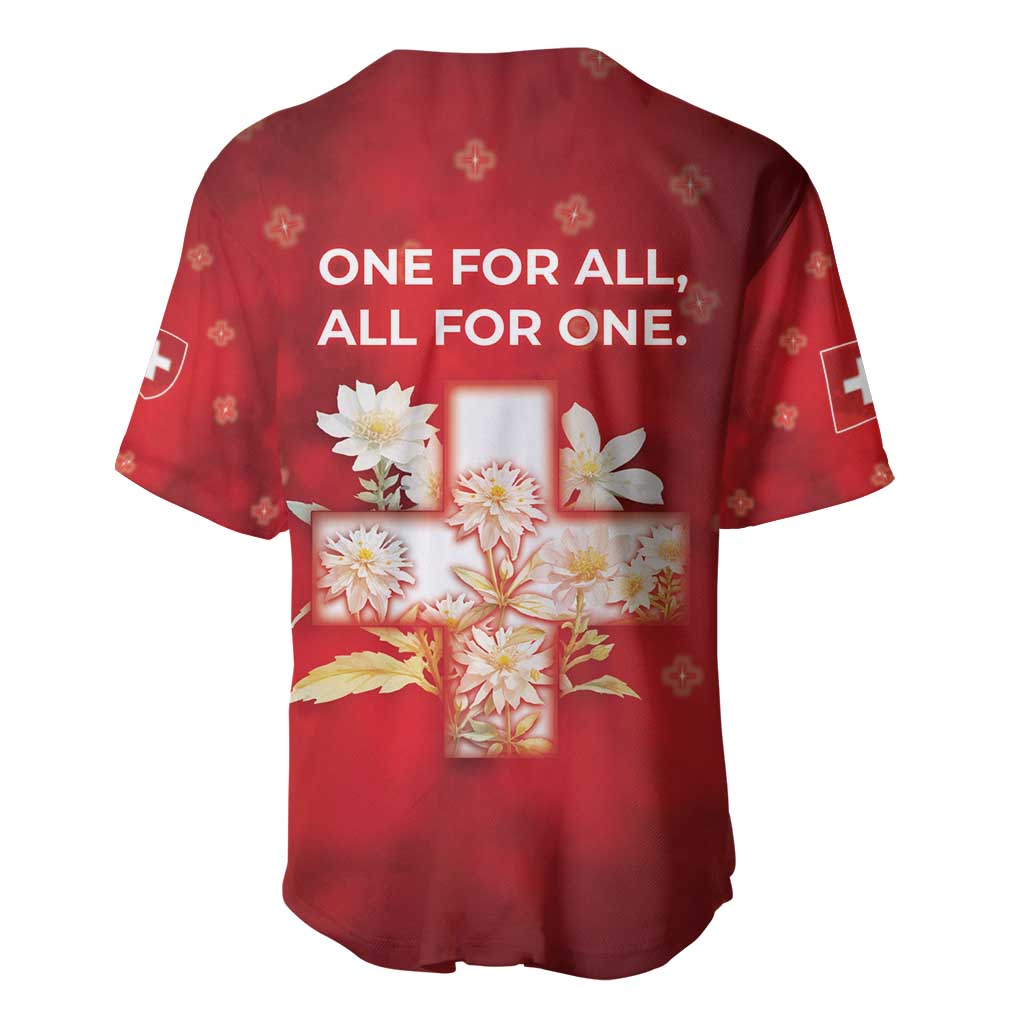 Switzerland Baseball Jersey One For All All For One - Wonder Print Shop