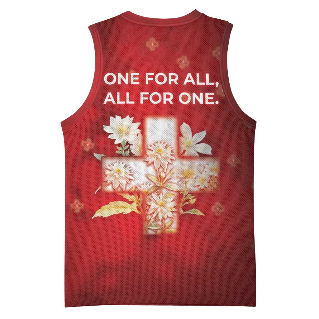 Switzerland Basketball Jersey One For All All For One - Wonder Print Shop