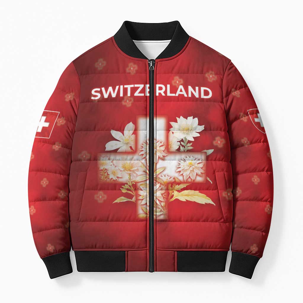 Switzerland Bomber Puffer Jacket One For All All For One - Wonder Print Shop
