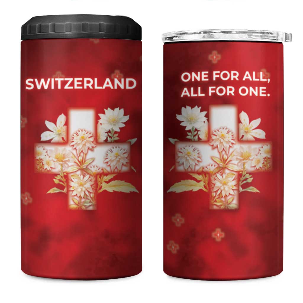 Switzerland 4 in 1 Can Cooler Tumbler One For All All For One - Wonder Print Shop