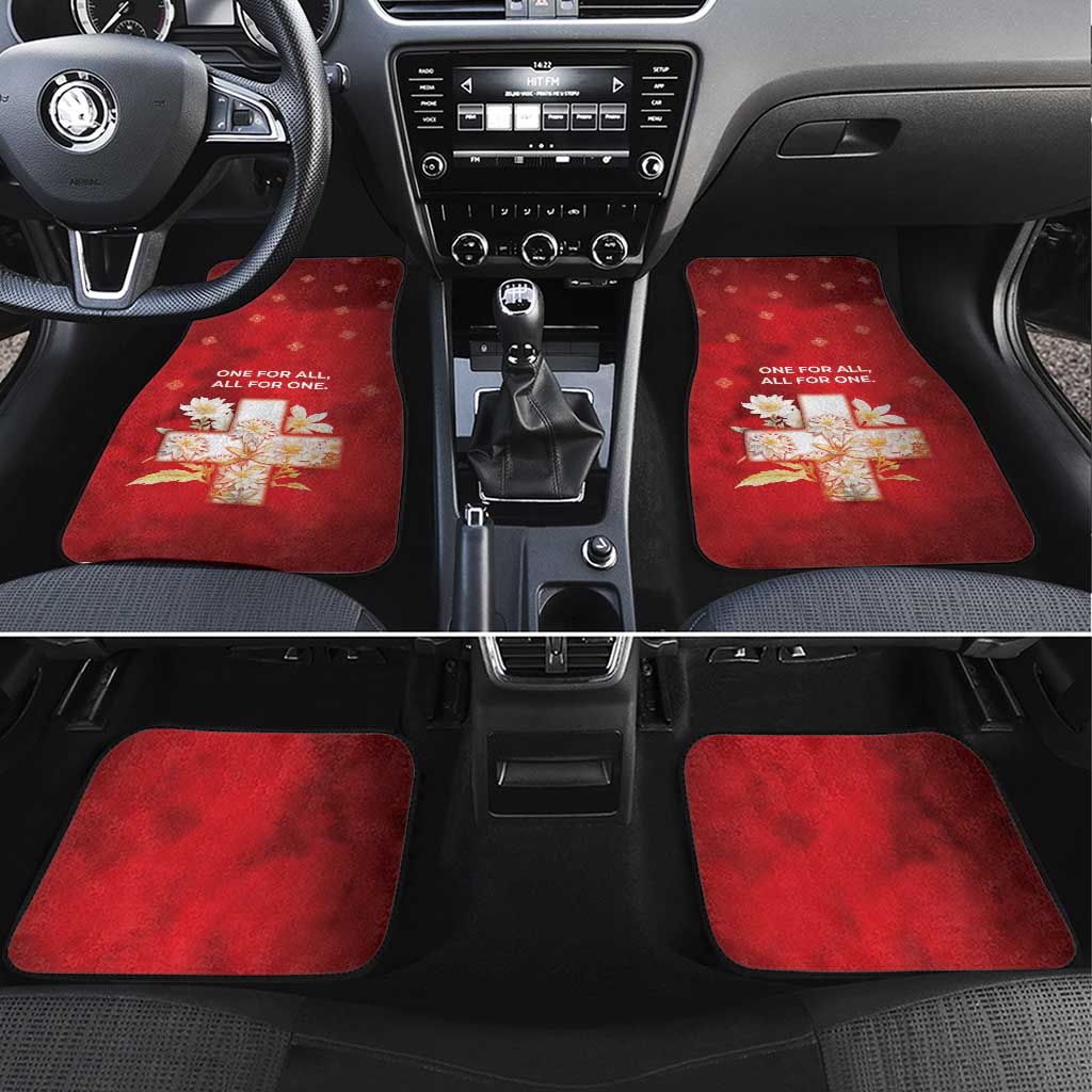 Switzerland Car Mats One For All All For One - Wonder Print Shop