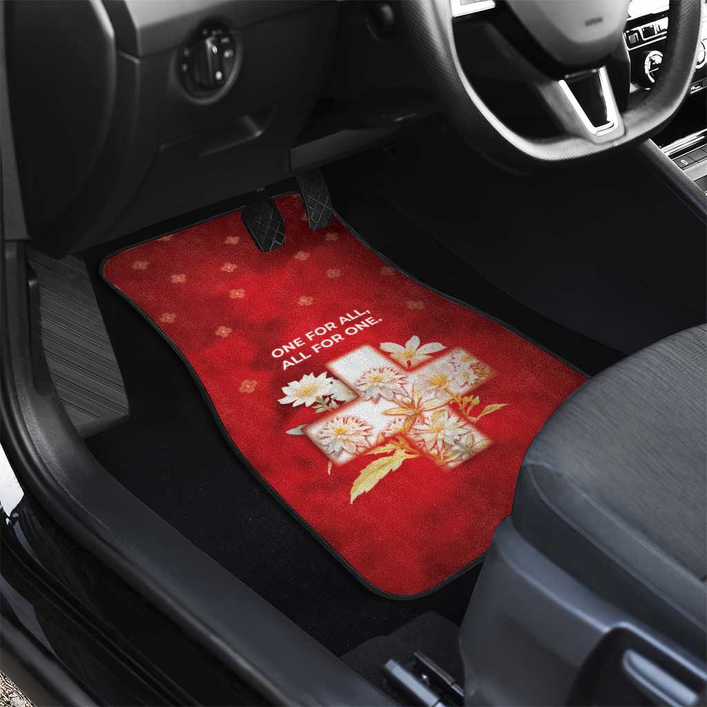 Switzerland Car Mats One For All All For One - Wonder Print Shop