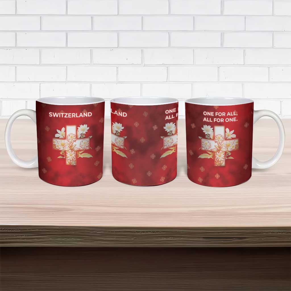 Switzerland Ceramic Mug One For All All For One - Wonder Print Shop