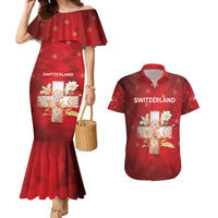 Switzerland Couples Matching Mermaid Dress and Hawaiian Shirt One For All All For One - Wonder Print Shop