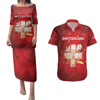 Switzerland Couples Matching Puletasi and Hawaiian Shirt One For All All For One - Wonder Print Shop