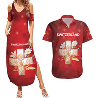 Switzerland Couples Matching Summer Maxi Dress and Hawaiian Shirt One For All All For One - Wonder Print Shop