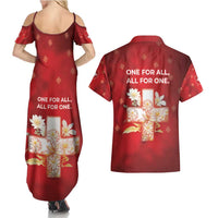 Switzerland Couples Matching Summer Maxi Dress and Hawaiian Shirt One For All All For One - Wonder Print Shop