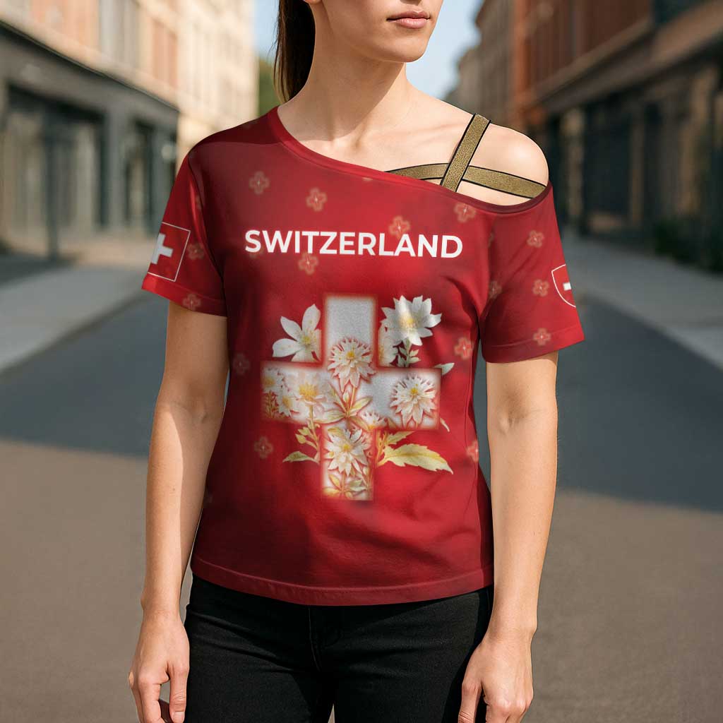 Switzerland Cross Shoulder Shirt One For All All For One - Wonder Print Shop