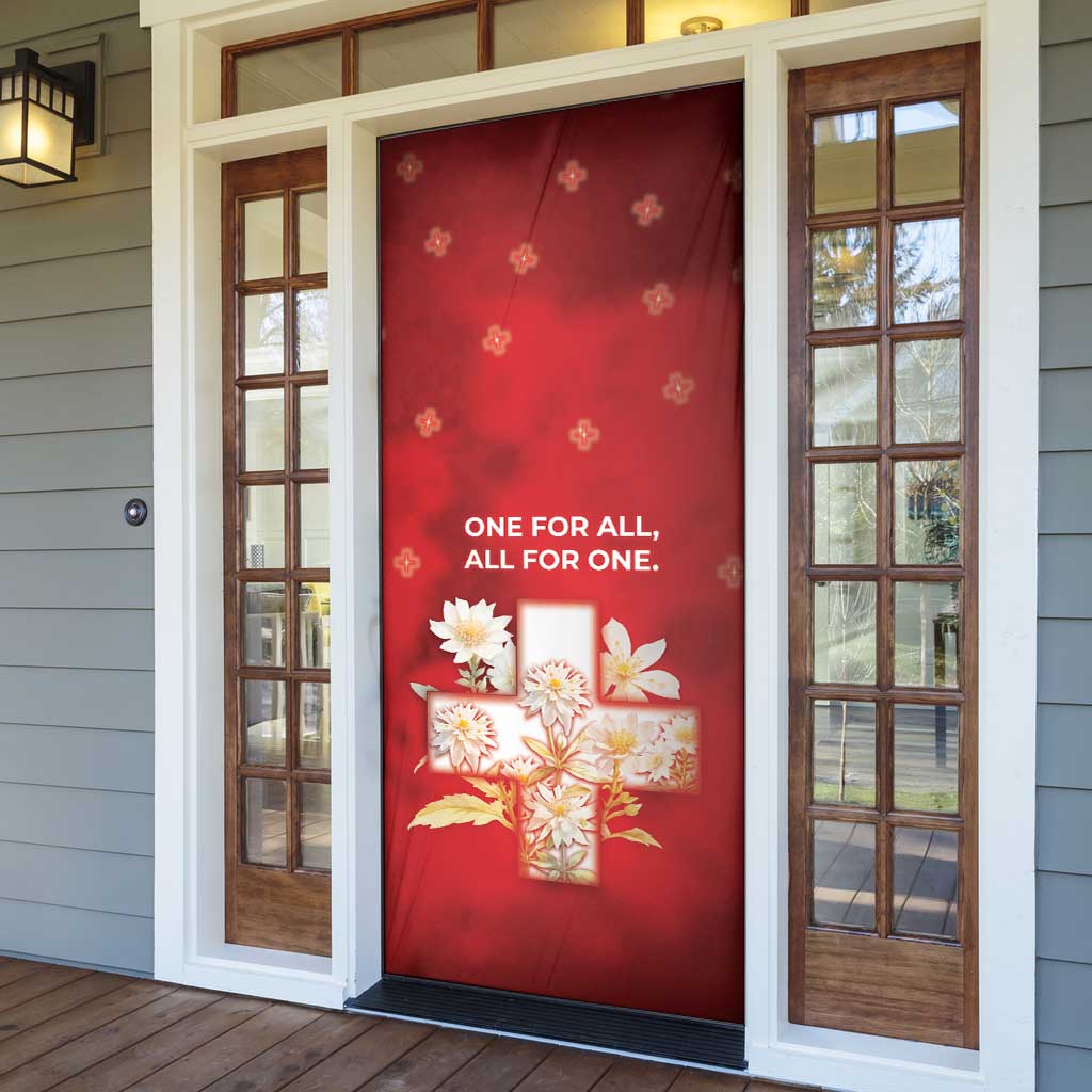 Switzerland Door Cover One For All All For One - Wonder Print Shop