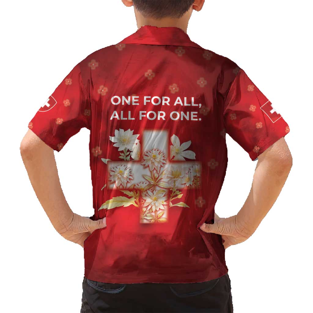 Switzerland Family Matching Puletasi and Hawaiian Shirt One For All All For One - Wonder Print Shop