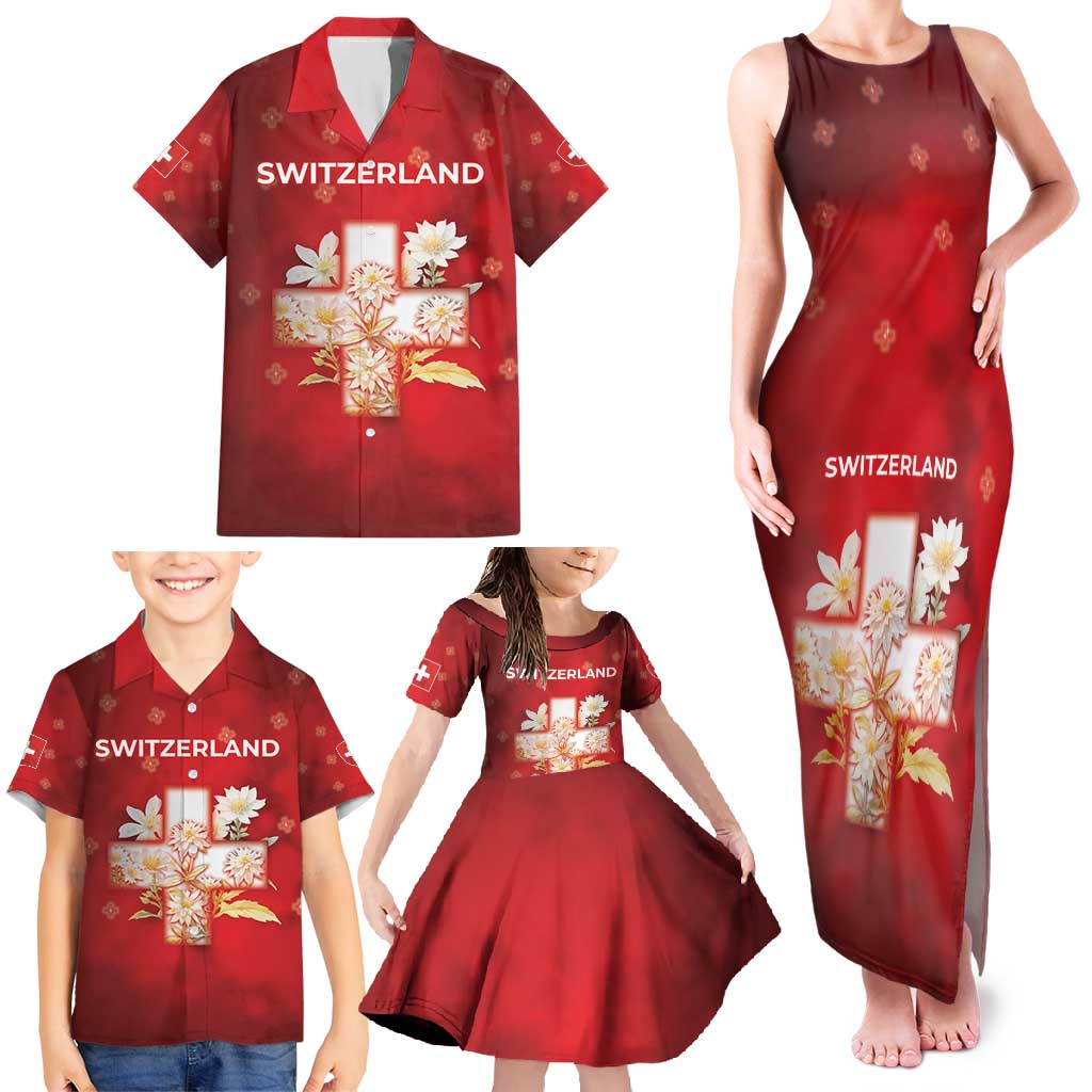 Switzerland Family Matching Tank Maxi Dress and Hawaiian Shirt One For All All For One - Wonder Print Shop