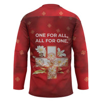 Switzerland Hockey Jersey One For All All For One - Wonder Print Shop