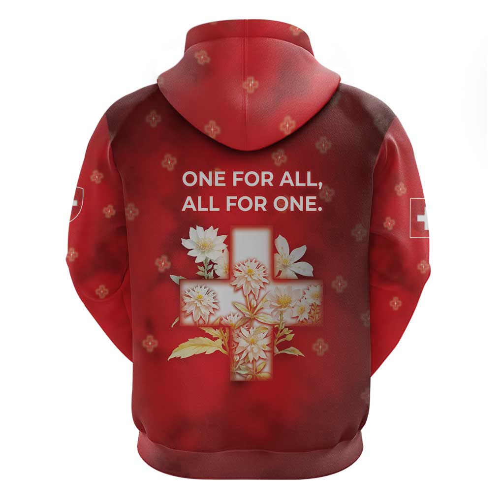 Switzerland Hoodie One For All All For One - Wonder Print Shop