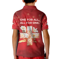 Switzerland Kid Polo Shirt One For All All For One - Wonder Print Shop