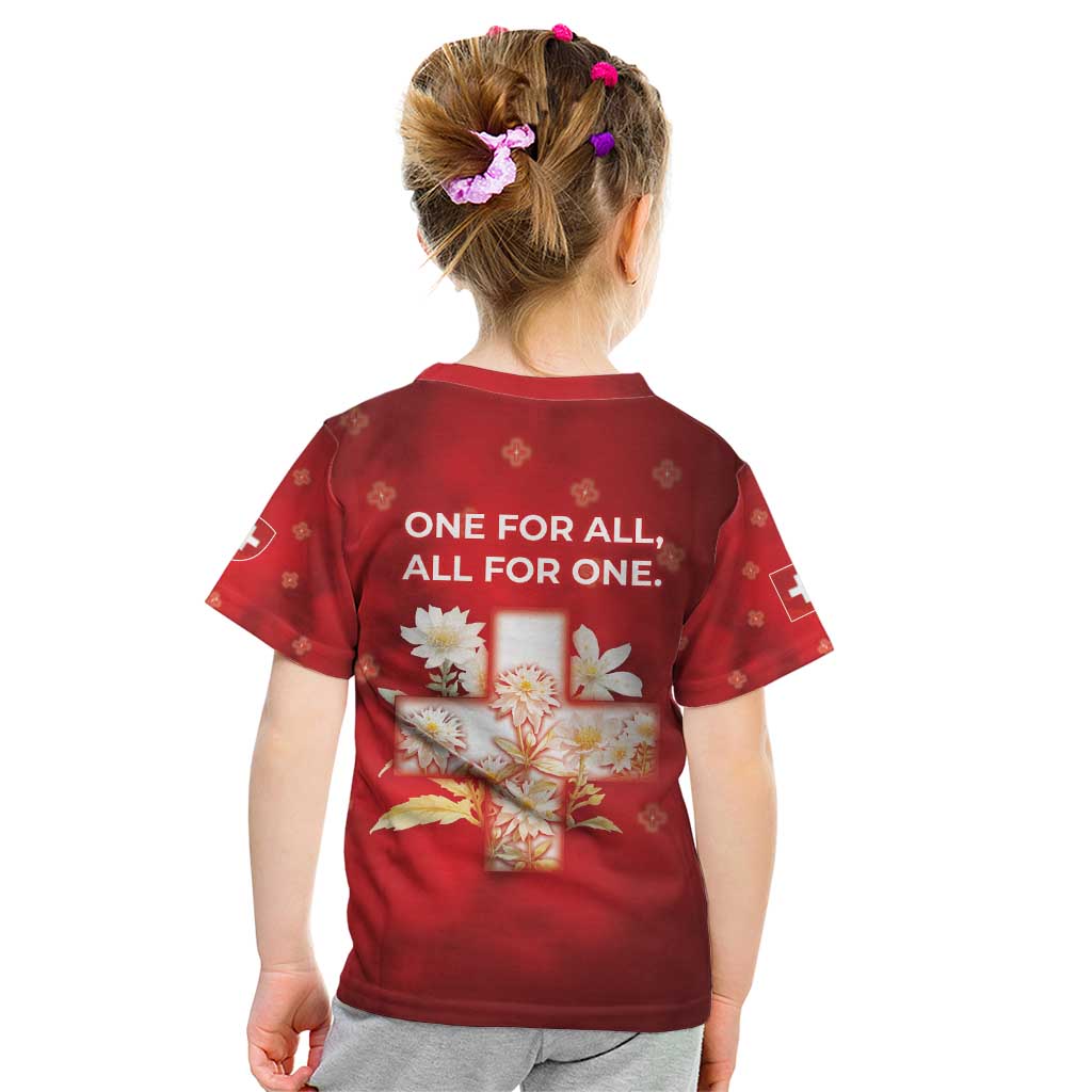 Switzerland Kid T Shirt One For All All For One - Wonder Print Shop
