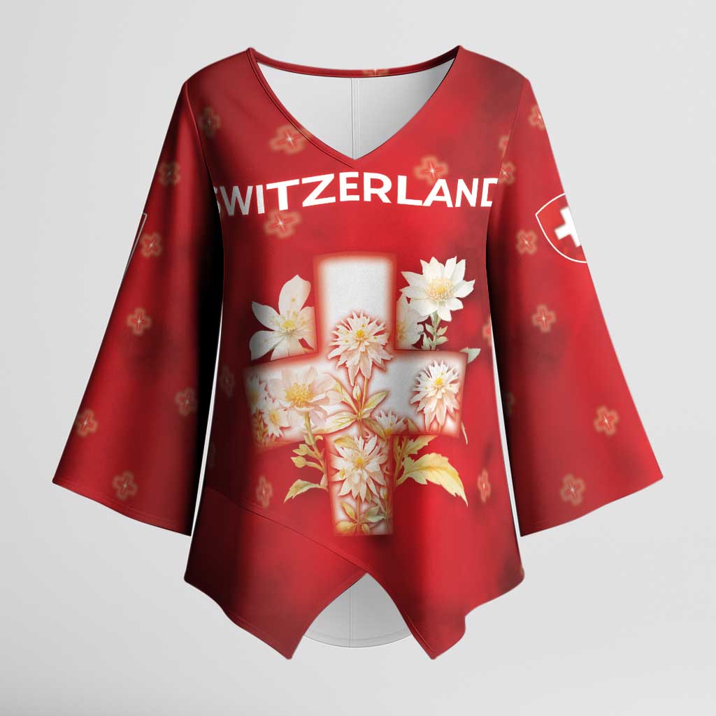 Switzerland Kimono Sleeve Blouse One For All All For One - Wonder Print Shop