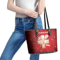 Switzerland Leather Tote Bag One For All All For One - Wonder Print Shop