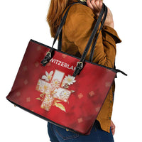Switzerland Leather Tote Bag One For All All For One - Wonder Print Shop
