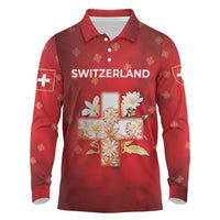 Switzerland Long Sleeve Polo Shirt One For All All For One - Wonder Print Shop